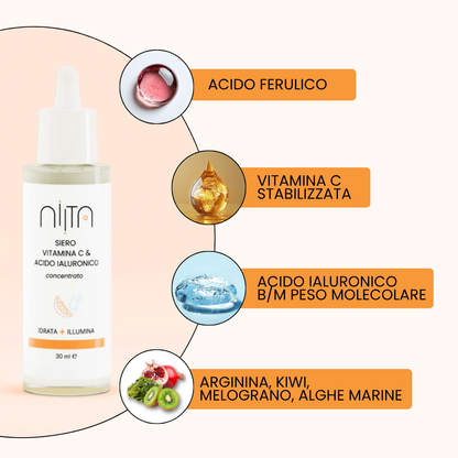 Niita Vitamin C – Siero Vitamina C & Acido Ialuronico